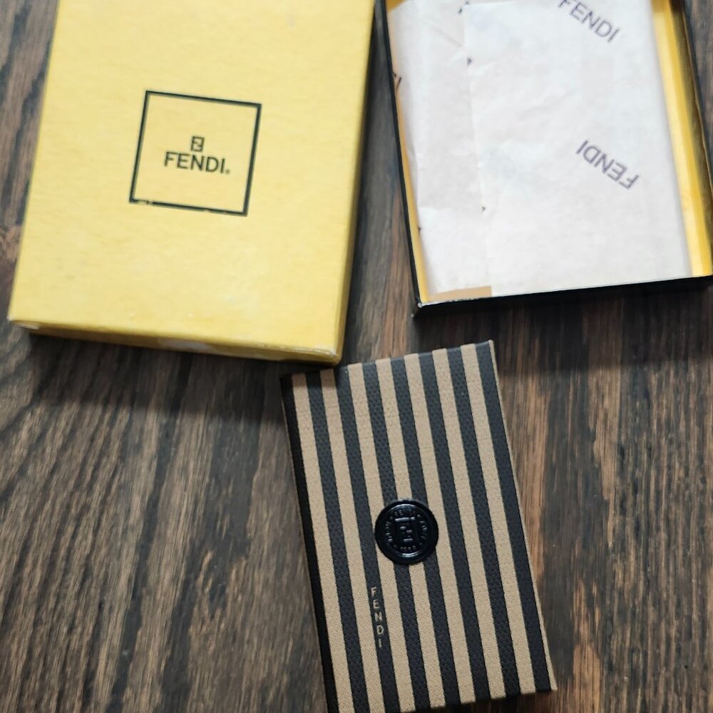 New vintage Fendi address book & box